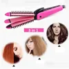 Hair Salon Irons Electric Hair Comb 3 In 1 Curler Fast Heating Mini Ceramic Curling Ironaddhair Straightener Flat Ironaddcorn Drop Del Dhxco