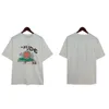 футболка с графическим рисунком дизайнерская рубашка rhude Бежевая мужская футболка Свободная удобная футболка с буквенным принтом для выхода в свет S-XL