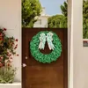 Couronne de fleurs décoratives, couronne de printemps, porte d'entrée, ornement suspendu extérieur, chambre à coucher, signe de la Saint-Patrick pour la maison, le jardin, la cheminée, l'année El