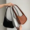 Bolso clásico de fin de semana, bolso de fila, bolso hobo para mujer, bolso de mano, bolso cosmético, bolsos cruzados de piel auténtica con forma de luna