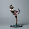 Anime Manga 24cm Native Rocket Boy Original Character Anime Cat Girl Mauve PVC Action Figure Statue Adults Collection Model Doll Gifts