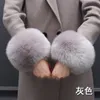 Rękawy termiczne miękkie 1 para sztucznego futra zimowego mankietu rękawy mankietowe elastyczne ciepłe podgrzewacze ramię na zimno 2264