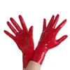 Latex korte handschoenen 0 4 mm Club Wear voor Catsuit Jurk Rubber Fetish Costume330f