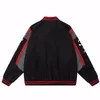 Bordado M Carta Harajuku Jaqueta de Beisebol Casacos Homens Mulheres Hip Hop Impresso Casais Harajuku Patch Varsity Bomber Jackets M-XXL 220221