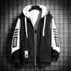 Moletom para homens hoodies roupas masculinas com capuz completo zip up rock preto pastel cor 90s vintage oferece outono s 240219