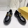 مصمم فستان الأحذية منصة حذاء سيدة Office Sneaker Black Leather Loafer Party Womens Outdoors Travel Disual Walk Dance Dance Flat Size 35-42