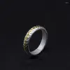 Cluster Rings Top Quality Gold Silver Collision Ring Male Jewelry Classic Hammer Pattern For Men Index Finger Accessories Adjustable