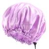 New Women Double Layer Waterproof Bath Cap Shower Head Cover Adult Shower Bath Bathing Caps Waterproof Hair Bonnet