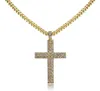 Kreuz Anhänger Halskette Micro Pave CZ Steine Ägyptischer Stil Gebet Hip Hop Anhänger Halskette Men039s Schmuck6770727