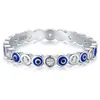 Cluster-Ringe 2024 925 reines Silber blauer Emaille-Saphirring Damen ewiger Glücksschmuck