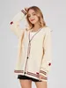 Women's Sweaters Women's Open Front Stars Embroideried Cable Knit Cardigans Button Down Sweater Outwear