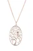 Tiny Crystal Animal Owl Owl Necklace Multilayer Chain Tree of Life Netlaces Jewelry Silverrose Gold for Women Gift Female CO1941786