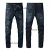 2023 Hot Spring Designer Jeans Skinny Neri Denim Ricamo Moda Buracos Pantaloni Hip Hop Angustiado Zipper Pantaloni Per Uomo Taglia 28-36