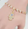 hot Fashion European and American fashion simple set with diamond evil eye the hand of Fatima simple bracelet stylish cssic delicate elega3730477