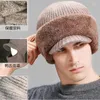 Berets 2024 Winter Hüte Skullies Beanies Hut Für Männer Frauen Wolle Schal Kappen Balaclava Maske Gorras Motorhaube Gestrickte