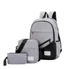 SHUJIN New 3 Pc set Anti Theft Backpack Men Women Casual Backpack Travel Laptop School Bags Sac A Dos Homme Zaino289Y