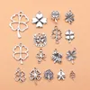 Charms 16pcs/Set Lucky Clover für Schmuck Herstellung Anhänger DIY Crafts Accessoires L10271