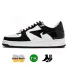 High Quality OG Fashion Sneakers BapestaSk8s Shoes Womens Mens Casual Outsdoor Sneakers Patent Leather White Green Pink Foam Red Grey Black Low Panda Runners Shoes