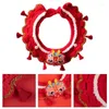 Coleiras de cachorro R Ano Cachecol Vermelho Ajustável Dragão Lenços Lucky Spring Festival Pet Costume Suprimentos para