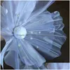 Decorative Flowers & Wreaths Organza Handmade Silk Big Flower Wedding Road Guide Chrysanthemum Diy Party Window Decoration 50Cm/60Cm70 Dhc9Q