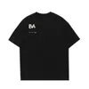 Marca masculina camiseta francesa Balencaigaitiess designer para camiseta feminina masculina moda com letras casual verão manga curta camiseta masculina roupas femininas