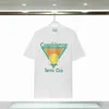 デザイナーデザイナーTシャツ男性Casa Blanca Luxury Shirts Mens Tshirts Designer Women Tee Shirt LuxeeSized Casablancシャツ女性ラウンドネックコットン短袖LET