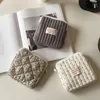 Sacs à cosmétiques, rangement de serviettes hygiéniques en coton, mignon sac de maquillage coréen pour pièces de monnaie, organisateur de bijoux, pochette pour cartes, petit étui de maquillage