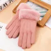 Women's Gloves Winter Warm Velvet Lining Thickened Warm 2249