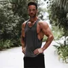 Débardeurs pour hommes Marque gymnases vêtements hommes musculation et Fitness Stringer débardeur gilet vêtements de sport maillot de corps entraînement musculaire SingletsL2402