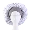 New Women Rhinestone Satin Silky Bonnet Elastic Band Night Caps Shower Cap Head Wrap Brimmed Nightcap Beauty Salon Hair Care Hat
