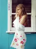 Roupa de banho feminina bordado algodão praia quimono cobrir saida de praia maiô biquíni túnicas para pareo sarong beachwear q850