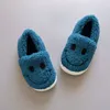 Pantoufles enfants maison chaussures cachemire coton pantoufles bébé garçon chaud fille intérieur enfants sourire maison