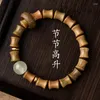 Strand Green Sandalwood Bracelet Bamboo Joint Elevated Flower Pear Playful Cultural And Buddhist Bead