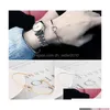 Brazalete Brazalete Amor Corazón Pulsera anudada Pulseras abiertas ajustables Joyería de regalo del día de San Valentín para mujeres Entrega de gota Dhdc0 Dhap8