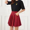 Skirts For Woman Black Pocket Shorts Skirt Women S Basic Safety Pants School Flared Casual Mini Skater Medium Pleated