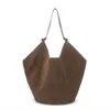 KHAITE BAG SUEDE Tote Bag Calf Leather Handväska Designer Bag Luxury Crossbody Bag Coin Purse Läder axelväskor strandpåse crossbody väska