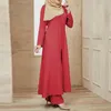 Ethnic Clothing Women's Muslim Long Sleeve Dress Vintage Pullover Abaya Prayer Clothes Summer Swing For Women