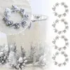 Dekoracyjne kwiaty 4 sztuki filarowe pierścienie świece Wewnień Wiechy Czubka z perłowymi okiennymi kubkami ssącymi