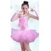 Stage Wear Sexy Moderne Robe De Danse Latine Pour Filles Compétition Enfants Gland Ballroom Fringe Samba Enfants Salsa Tango Sequin Dancewear Cha