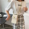 Women's City New Crossbody Shoulder Korean Fashion Small Fragrant Wind Lingge Chain Phone Bag 75% factory direct sales