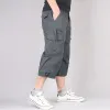 Spodnie Summer luźne spodnie padane męskie odzież uliczna krótka krótka spodnie Pantalon Homme Man Marswear Wojskowe Ładunki Joggers Capri Pants