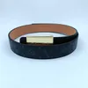 Classic luxury brand mirror square buckle family classic pattern alloy buckle belt exclusive supply