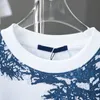 Nouveaux hommes femmes Designer Casual luxe motif bleu T-shirts lettre impression chemises mode T-shirt été Paris coton Tops Tee