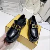 مصمم فستان الأحذية منصة حذاء سيدة Office Sneaker Black Leather Loafer Party Womens Outdoors Travel Disual Walk Dance Dance Flat Size 35-42