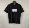 Mens Kith T -shirt tee -träningskjortor för män överdimensionerade t -skjortor 100%bomullsvintage Kort ärm i USA -storlek