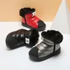 Inverno crianças botas de neve pelúcia quente engrossar meninas botas curtas antiderrapante estudante meninos sapatos de algodão tamanho 22-38 240219