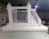 wholesale PVC jumper Inflatable Wedding White Bounce Castle With slide Jumping Bed Bouncy castle pink bouncer House for fun toys