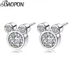 Silver Color Fine Stud Earrings For Women Kids Girls Fashion Jewelry260w를위한 반짝이는 귀걸이.