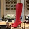 2024 Stivali firmati Stivali al ginocchio da donna di lusso con cerniera laterale a punta Stivali lunghi da 9 cm Scarpe da donna alla moda di alta qualità per la donna Parigi