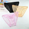 Women's Panties 3PCS Lace Full Transparent Sexy Briefs Butterfly Embroidered Mesh Hollow Low Rise Underwear Seamless Lift Hip Lingerie